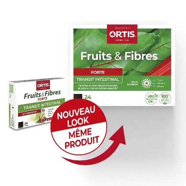 Ortis Intestinal Transit Fruits & Fibers Strength 24 cubos