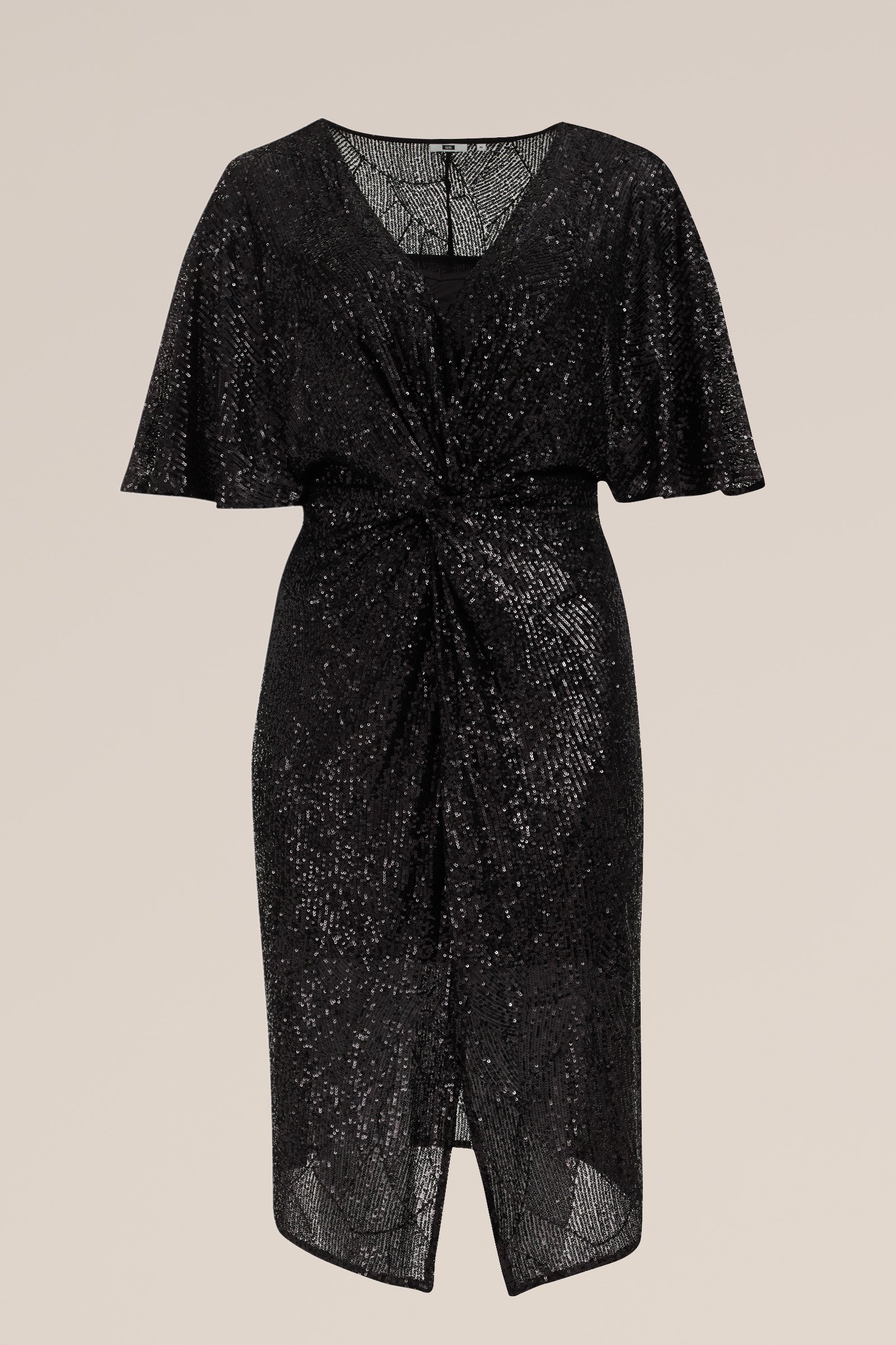 jurk met pailletten - Curve WE Fashion Zwart