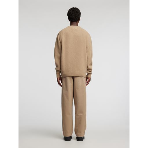 Annarr Ragi Wool Striktrøje, Oatmeal, XL