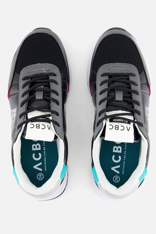 ACBC Sneakers zwart Vegan