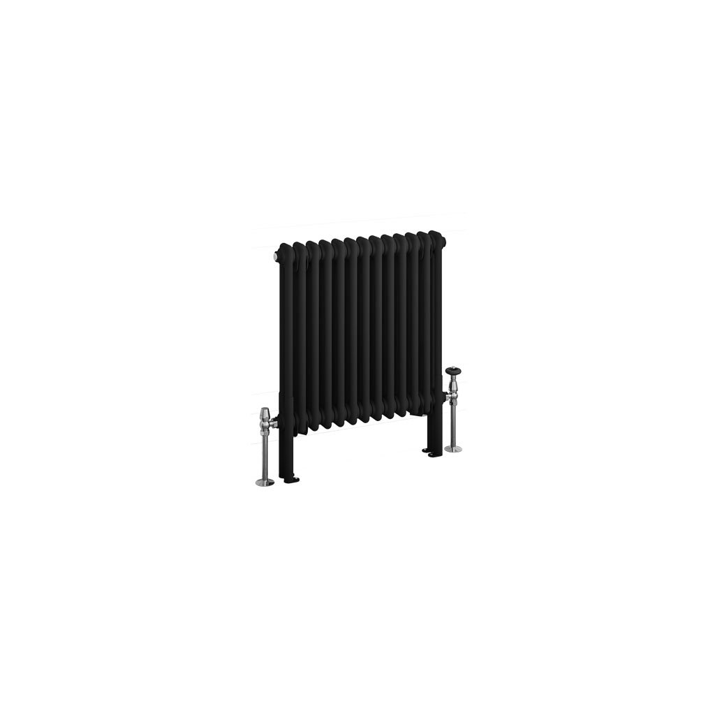 Eastbrook Imperia 2 koloms radiator 60x60cm 826W zwart mat