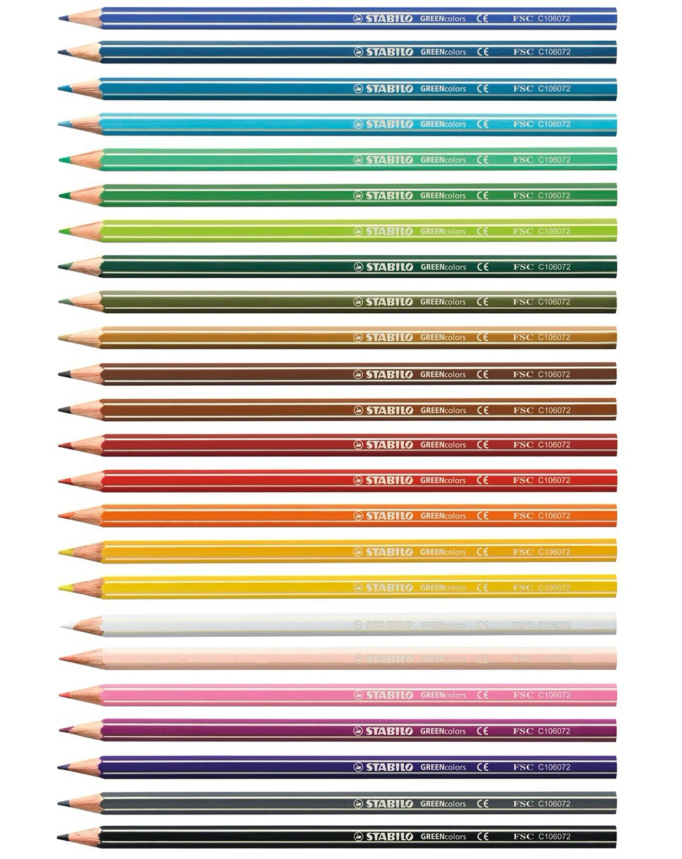 Buntstift STABILO® GREENcolors 24er-Pack