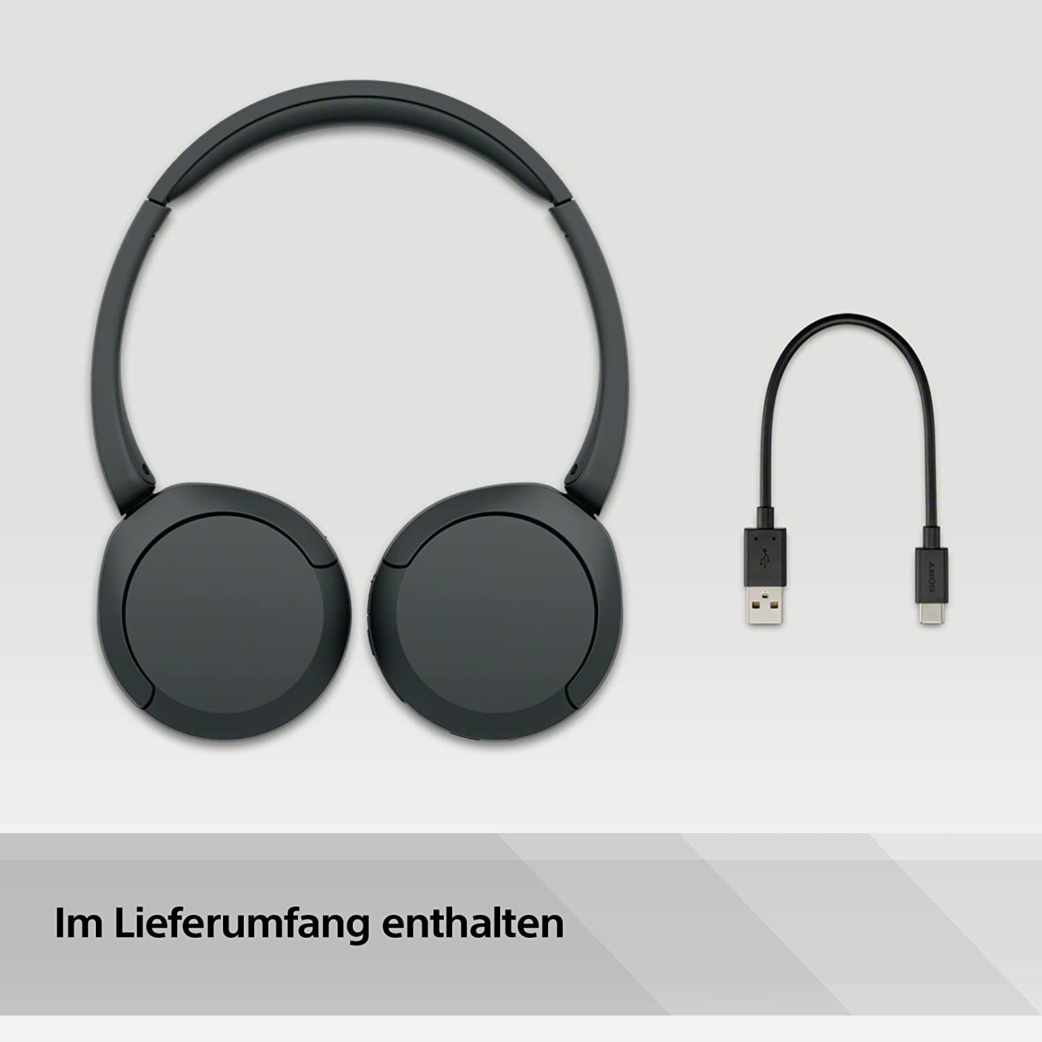 WH-CH520 Bluetooth 5.2 Kopfhörer On-Ear Headset mit Sprachsteuerung (WHCH520B.CE7) - Schwarz