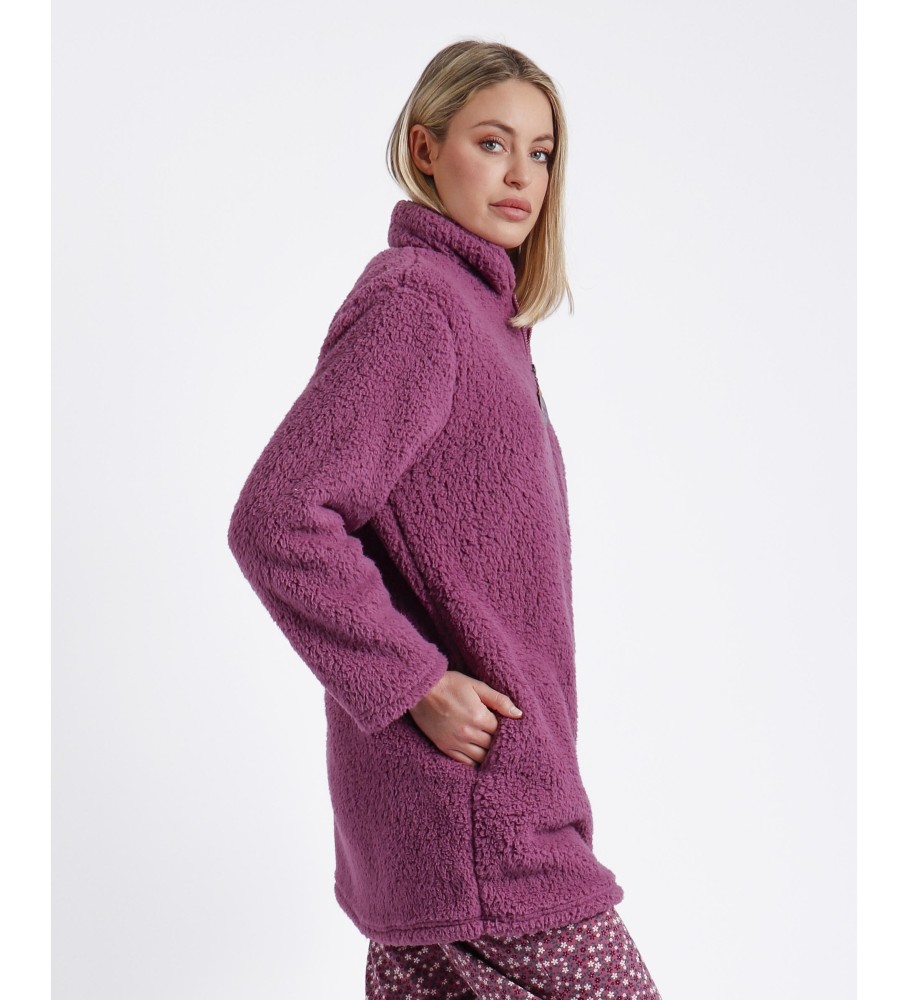 Santoro Manga Longa Quente Flying The Nest Lilac Shoes