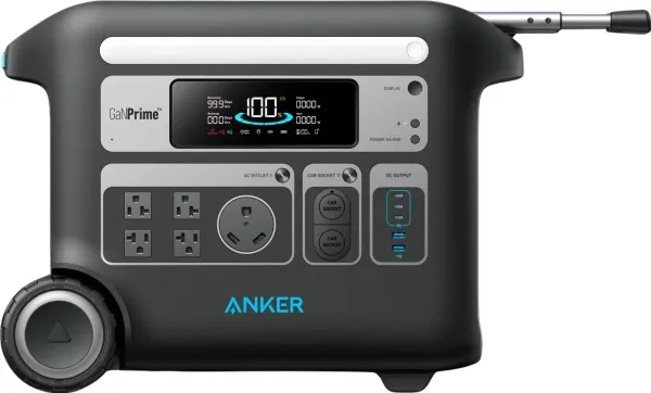 Anker SOLIX F2000 (PowerHouse 767) - Transportabel strømstation - Wi-Fi - AC 220-240 V - 2300 Watt - litiumjernfosfat - 2048 Wh - output-stikforbindelser: 10