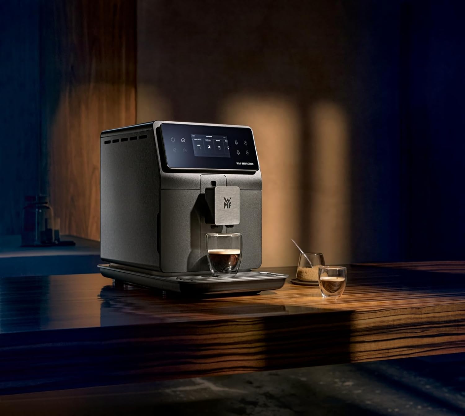 WMF Perfection 740L Kaffeevollautomat mit Milchsystem,15 Getränkespezialitäten, Double Thermoblock, Edelstahl-Mahlwerk, Nutzerprofil Speicherung