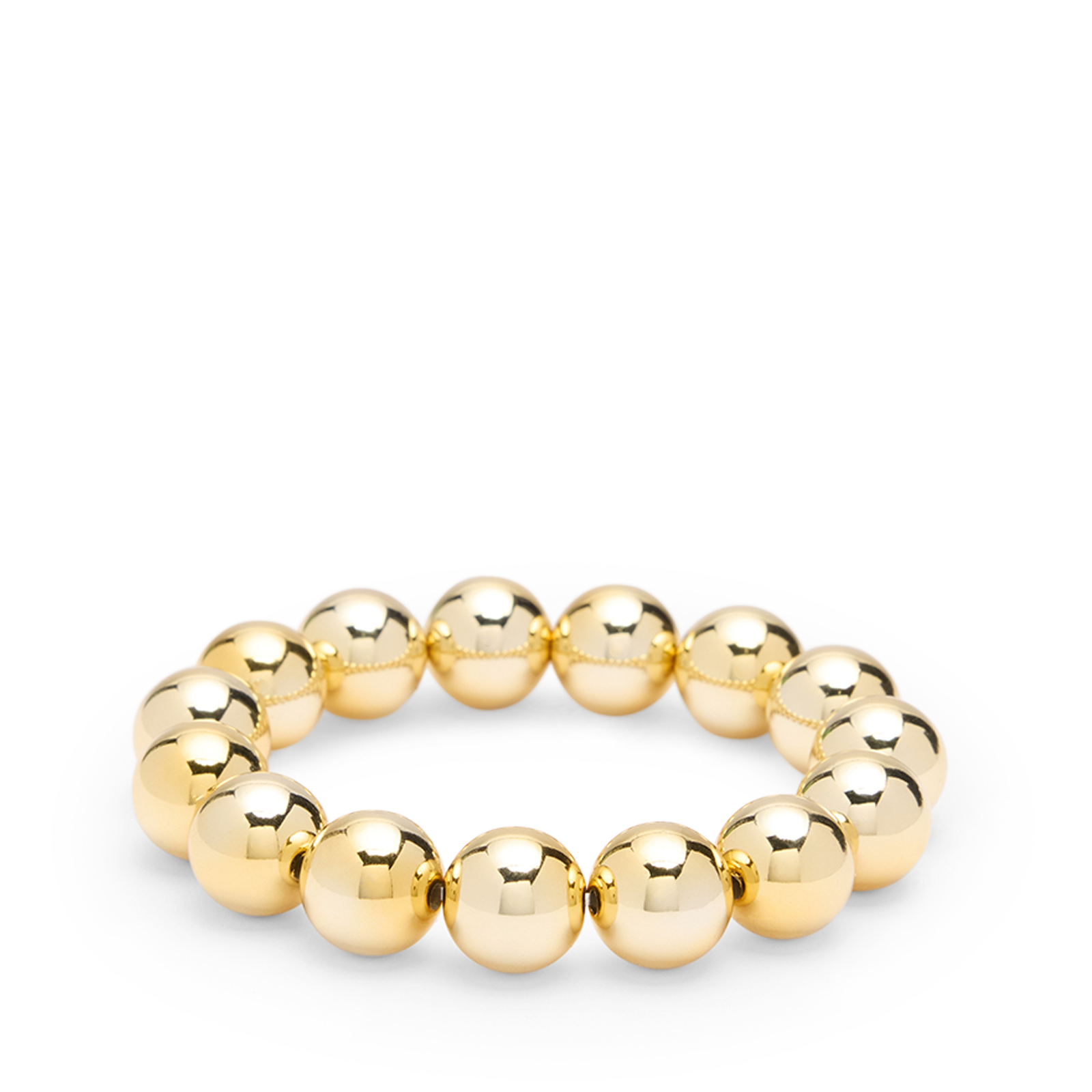 Goudleurige kralenarmband