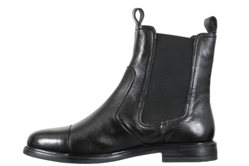 COPENHAGEN SHOES - STEPHANIE CHELSEA ANKELSTØVLE I SORT GLAT SKIND