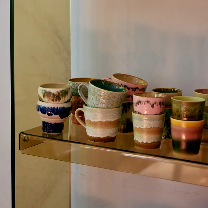 HKliving - 70's Kaffeebecher, moss