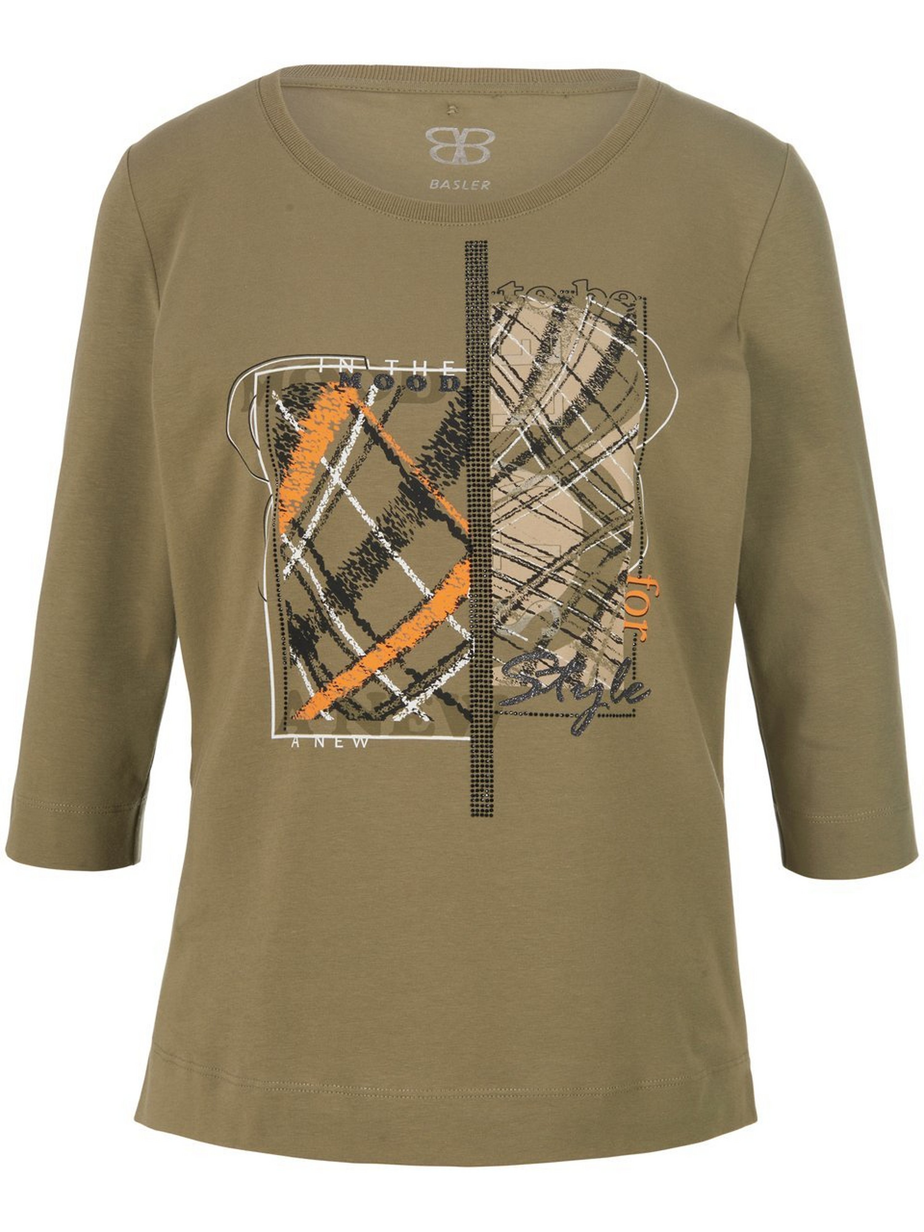 Jersey-Shirt mit 3/4-Arm