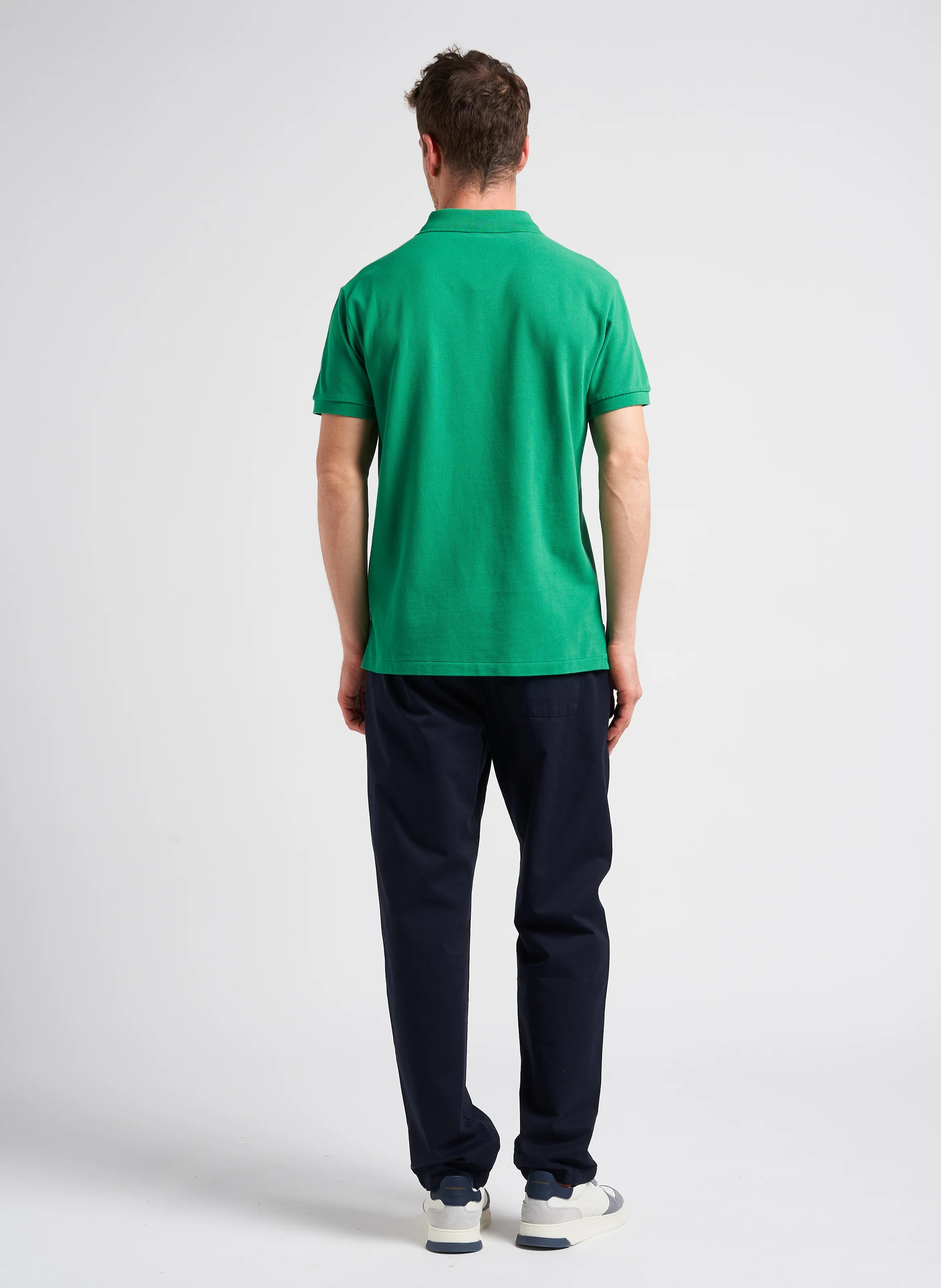 Pantalon chino droit en coton bio| Bleu