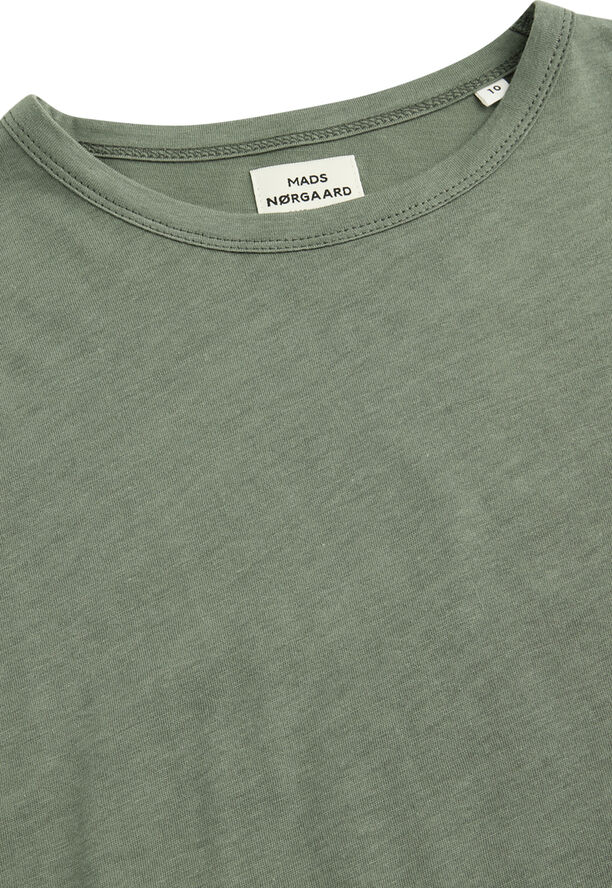 Mads Nørgaard - Copenhagen Organic Thorlino L/S Tee FAV Balsam green