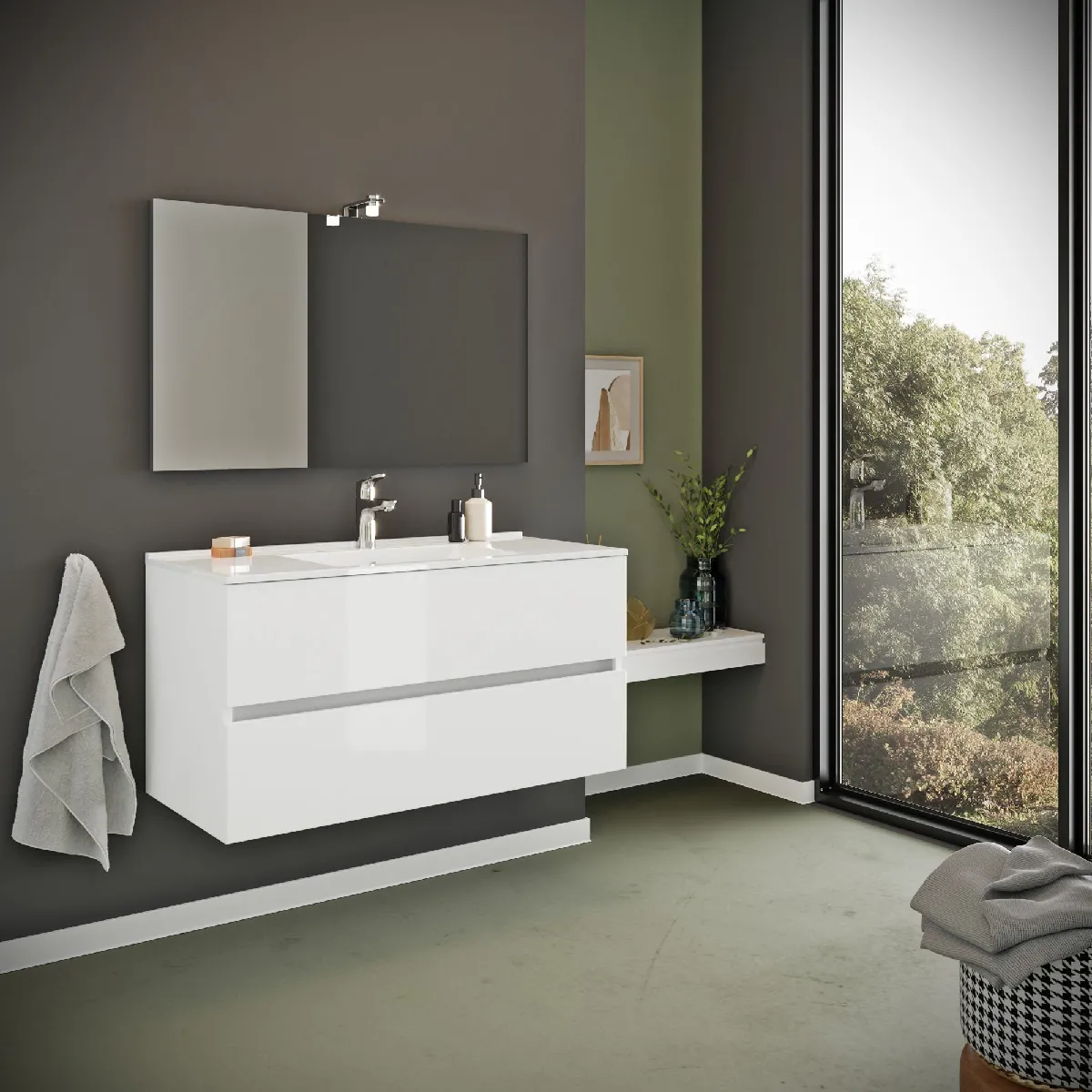 Kiamami Valentina kiamami_valentina Meuble Salle de Bain 100 cm - Benaco