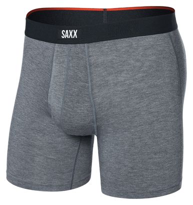 Boxer Saxx Vibe Xtra Fly Gris Foncé Homme