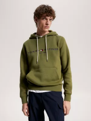 Moletom com capuz e modelagem regular com logo
