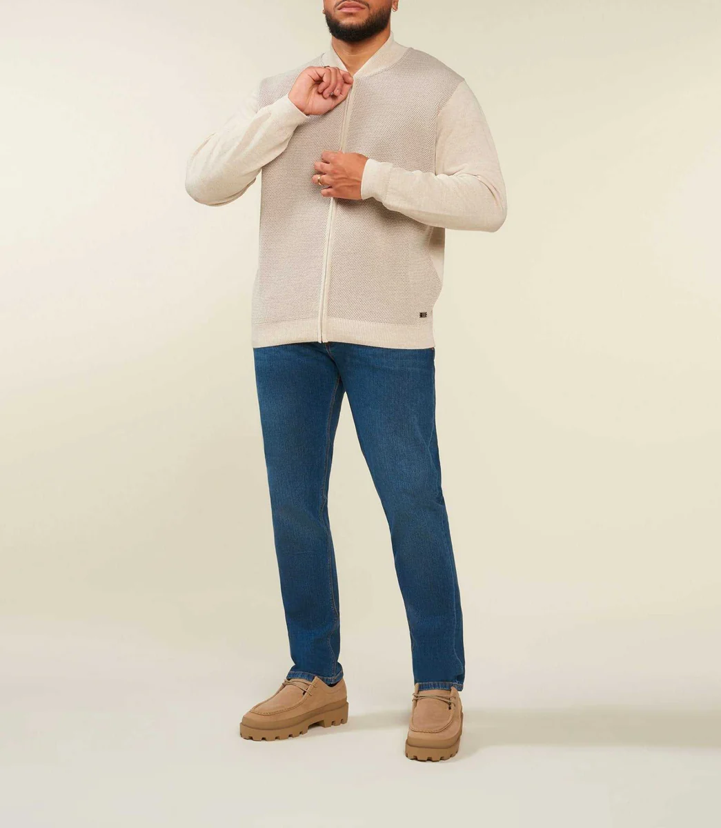 Gilet zippé beige col teddy BAOBT