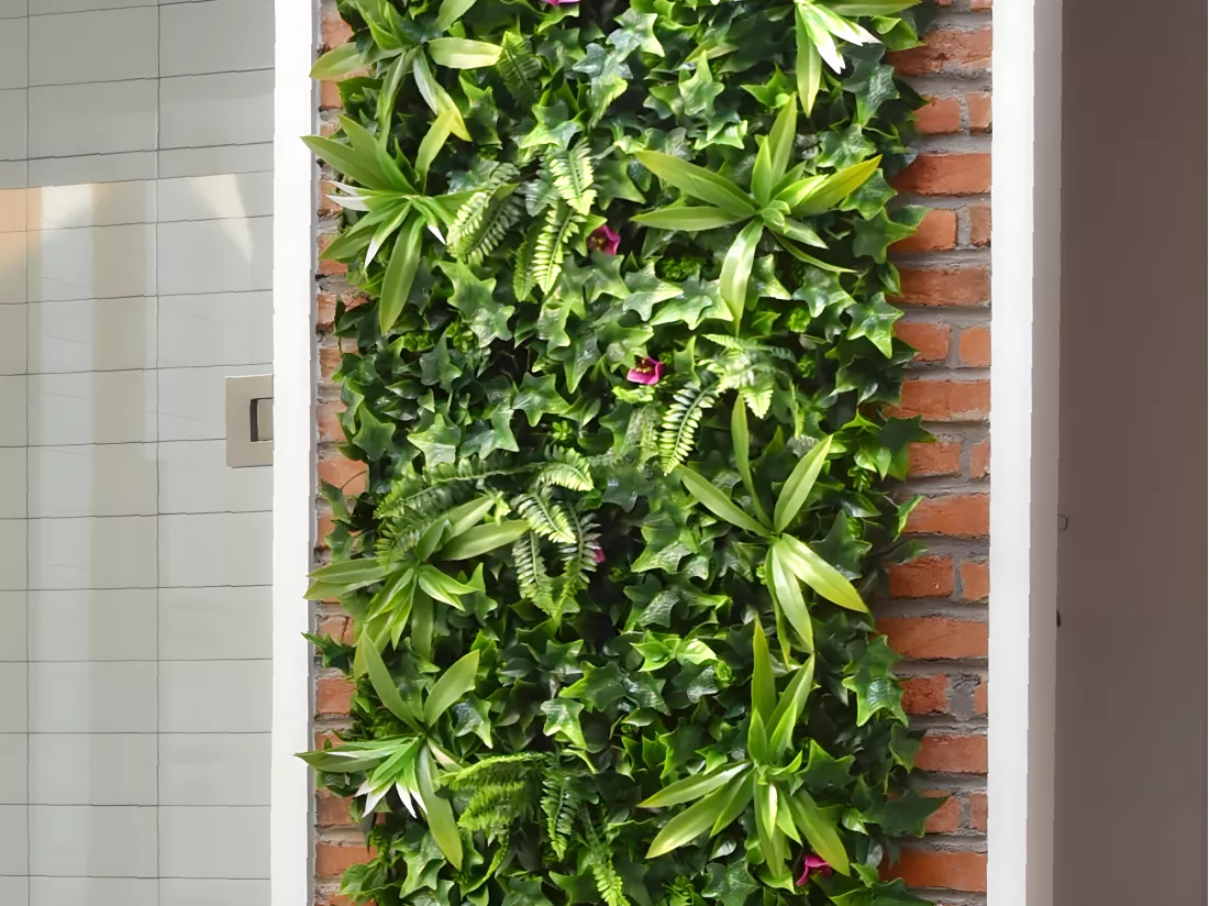 Mur végétal synthétique vert - pack de 3m² - IKAZ