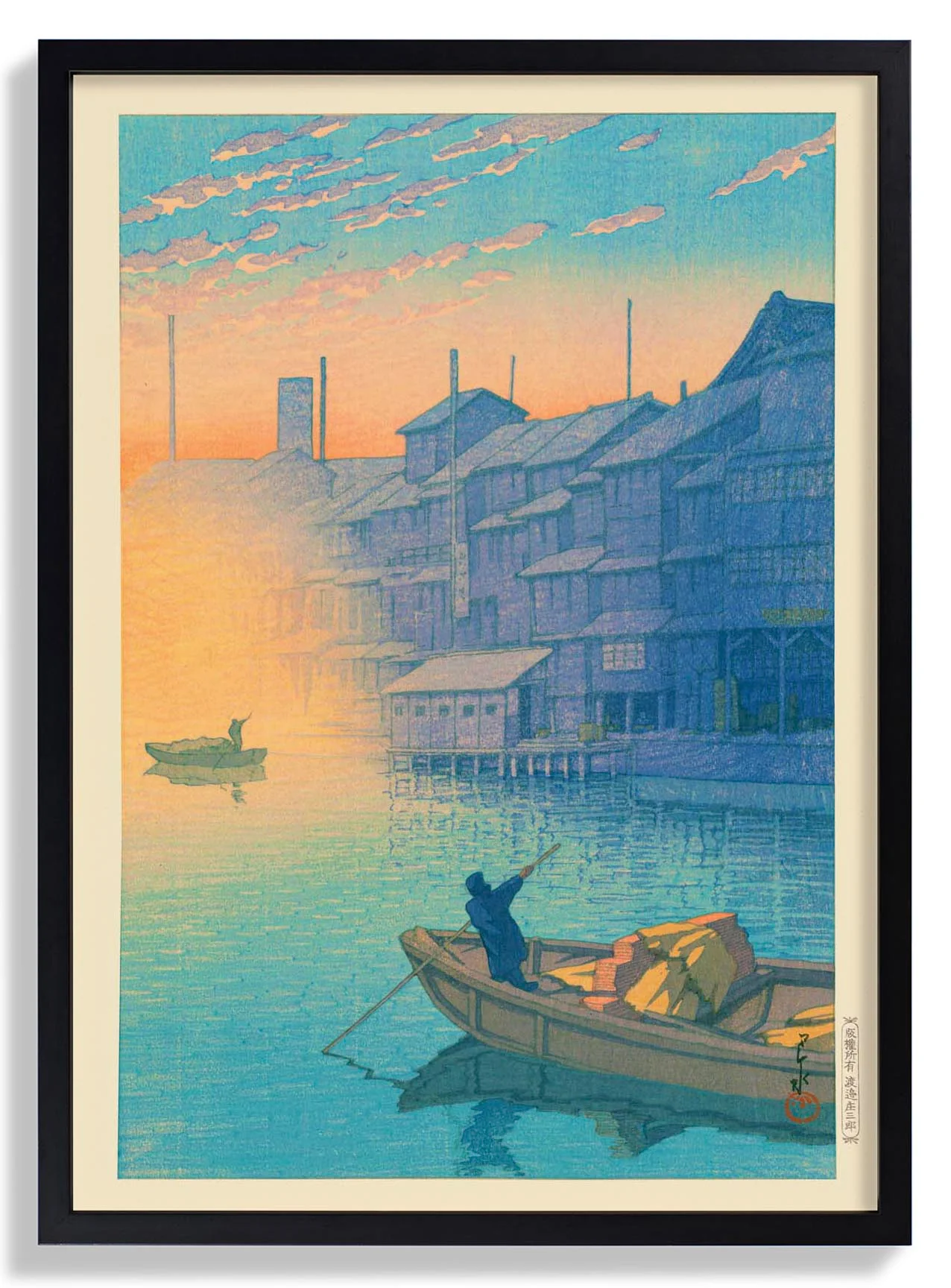 Morgen in Dotonbori in Osaka von Hasui