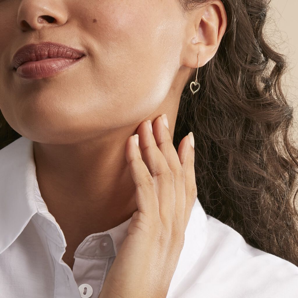 Boucles D'oreilles Pendantes Or Jaune