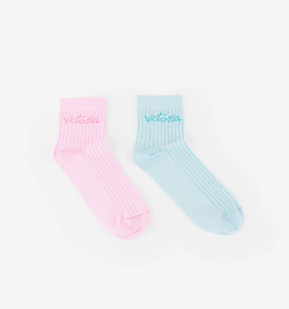 CHAUSSETTES FLUOROSA-AZUL
