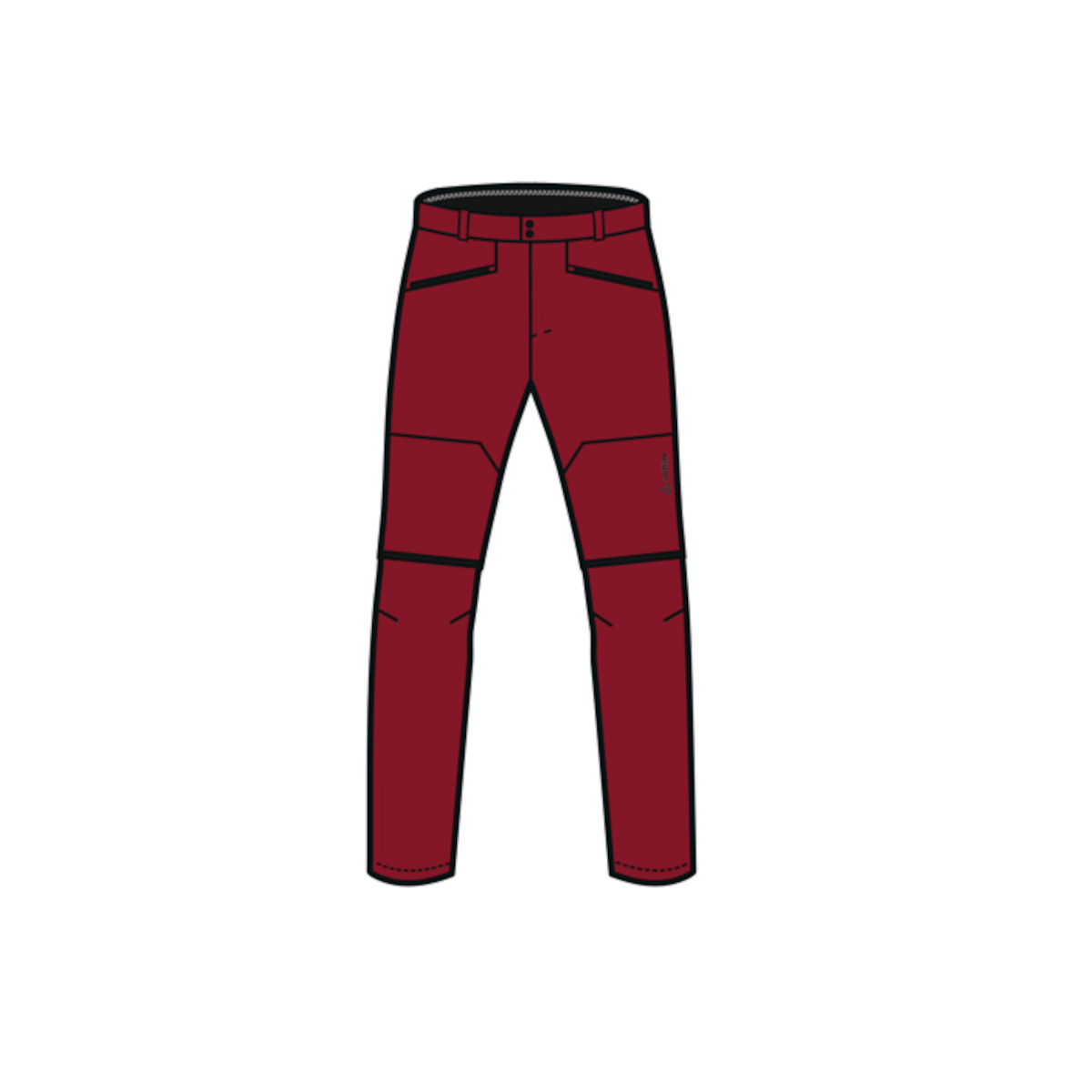 Löffler Tapered CSL rode heren afritsbroek