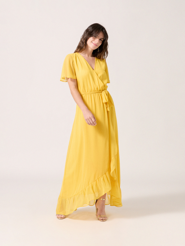 Robe longue cintrée
