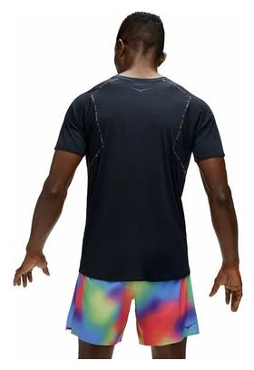 Maillot manches courtes Hoka Glide Marathon Pack Noir