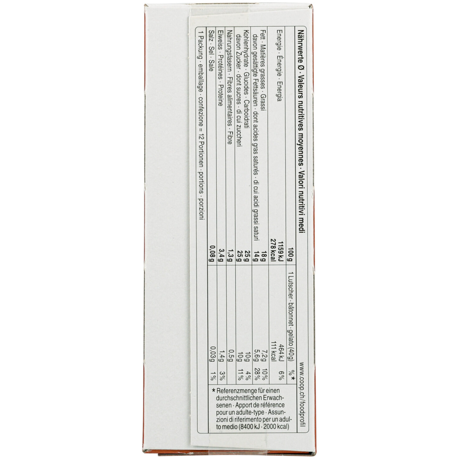 Rahmlutscher Chocolat 12 Stück