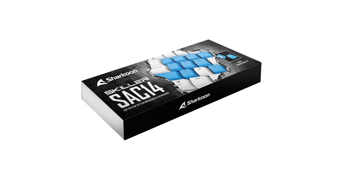 SharkoonSKILLER SAC14 keycaps  (Blauw, 14 stuks)
