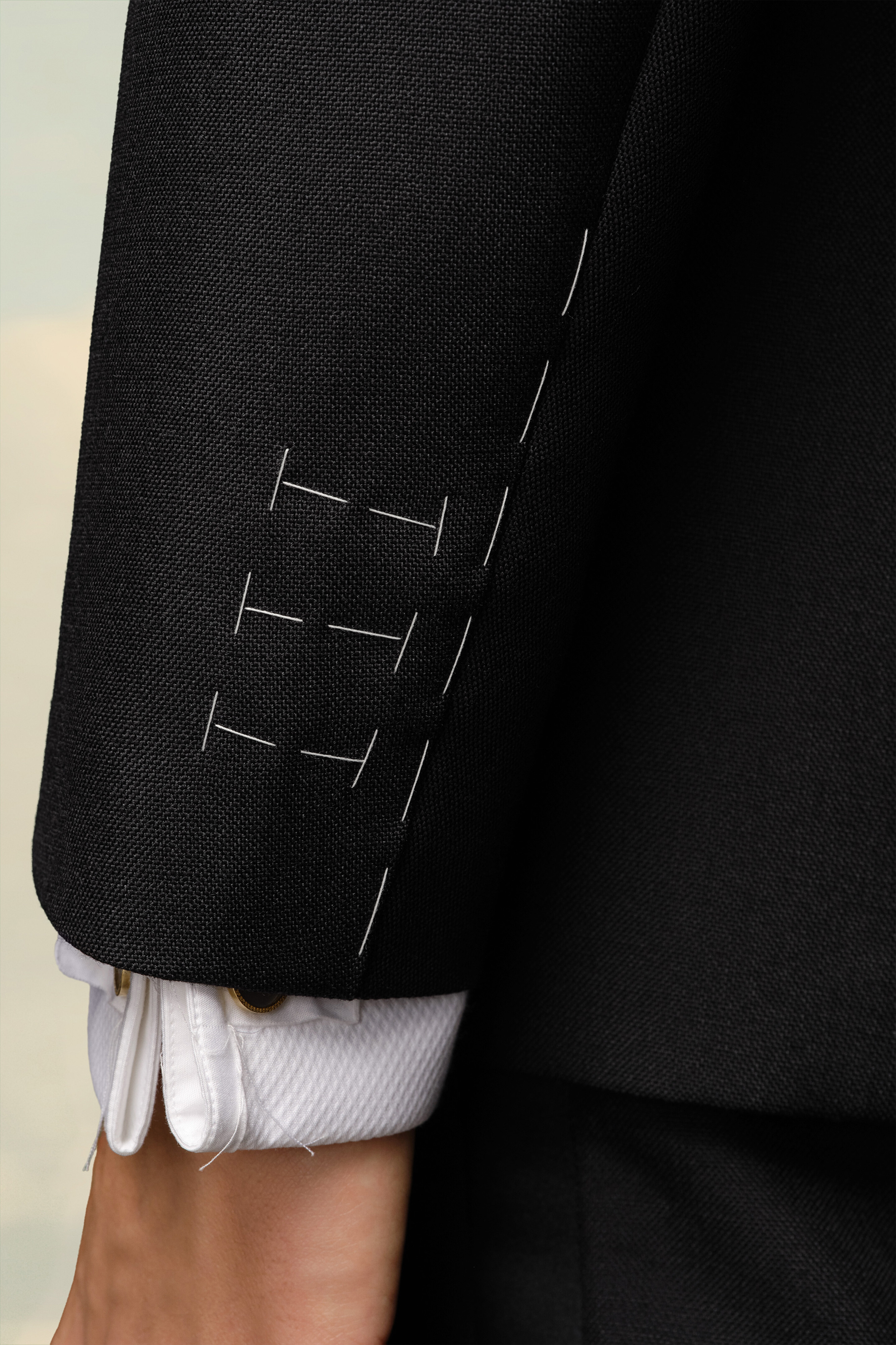 Blazer en mohair brfrannique
