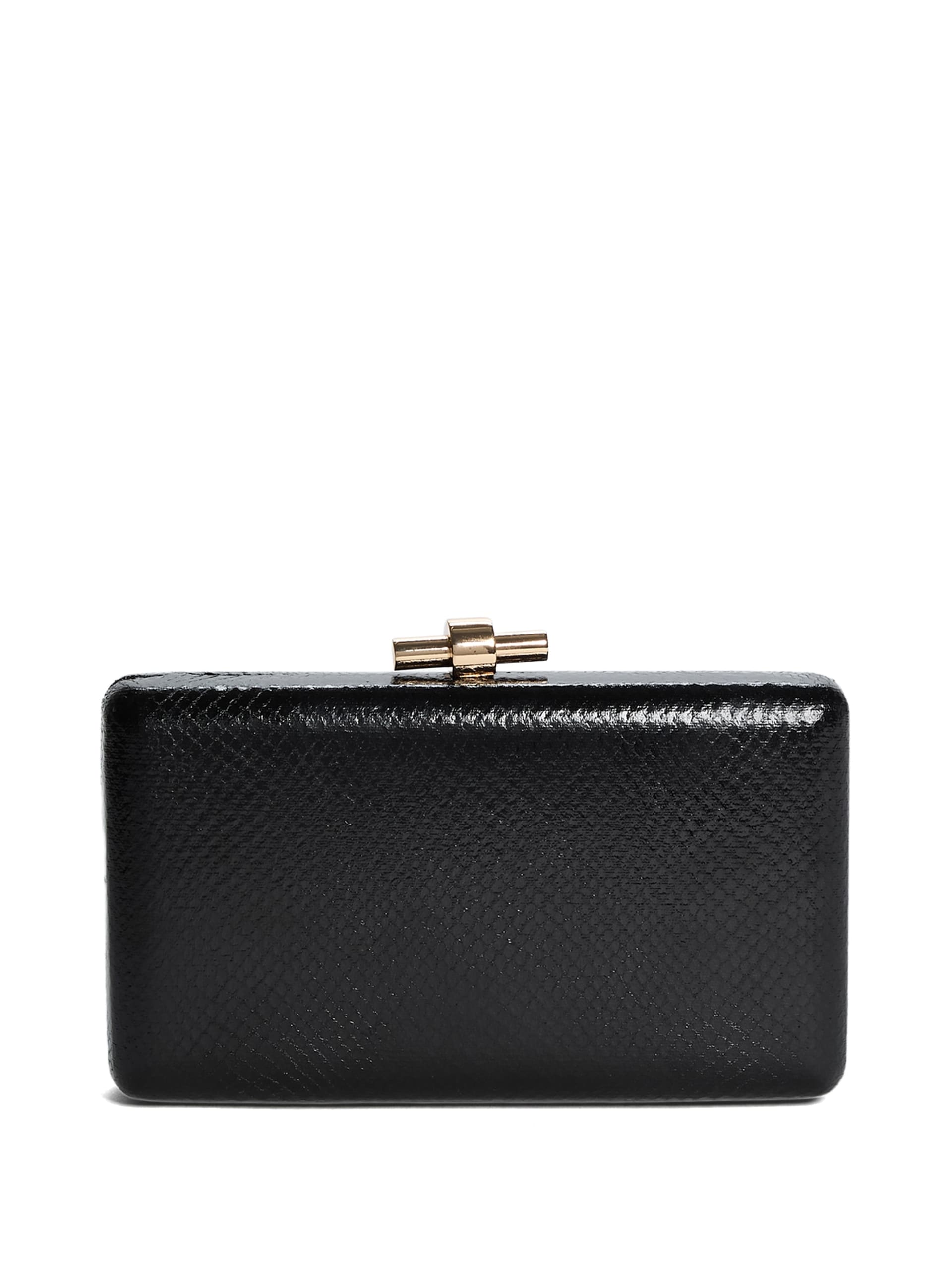 Clutch Python em tom dourado