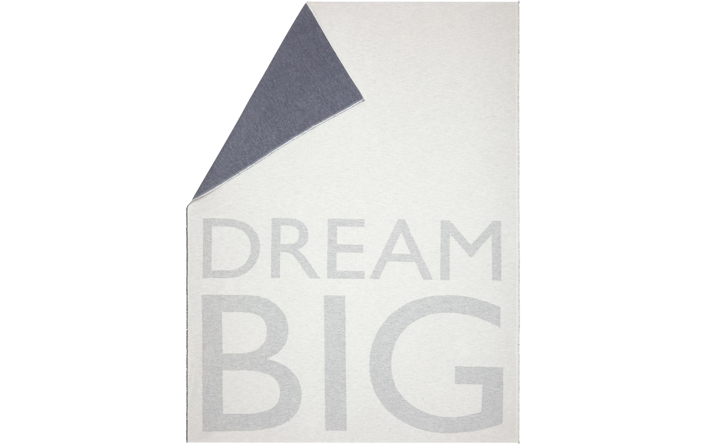 Decke Luca Dream Big 140 x 200 cm, RohweissWeiche Wohndecke