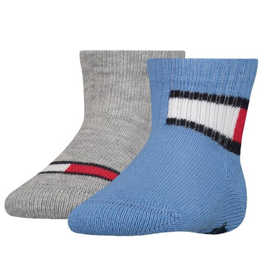 Baby Boy 2-pak Strømper Blue/Grey