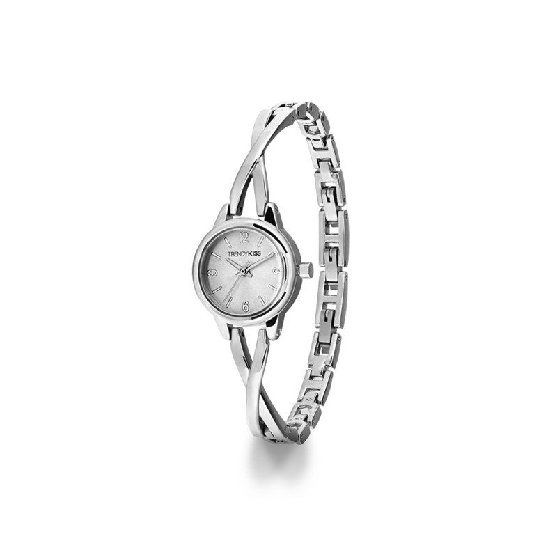 Montre femme analogique Trendy Kiss - Bracelet semi-rigide en métal - Viviane