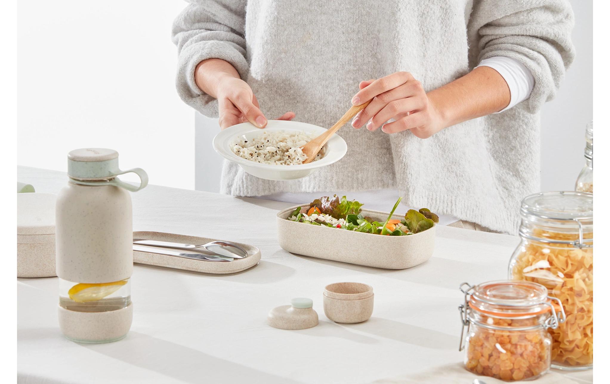 Lunchbox To Go Bio, 2 x 0.5 Liter, BeigeZwei Lunchboxen mit jeweils 500 ml Fassungsvermögen