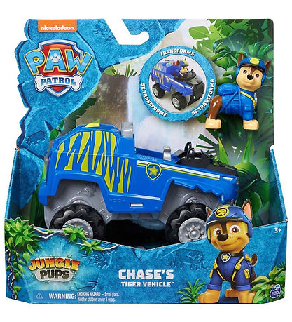 Paw Patrol Leget?jsbil - 16 cm - Chase's Tiger Vehicle