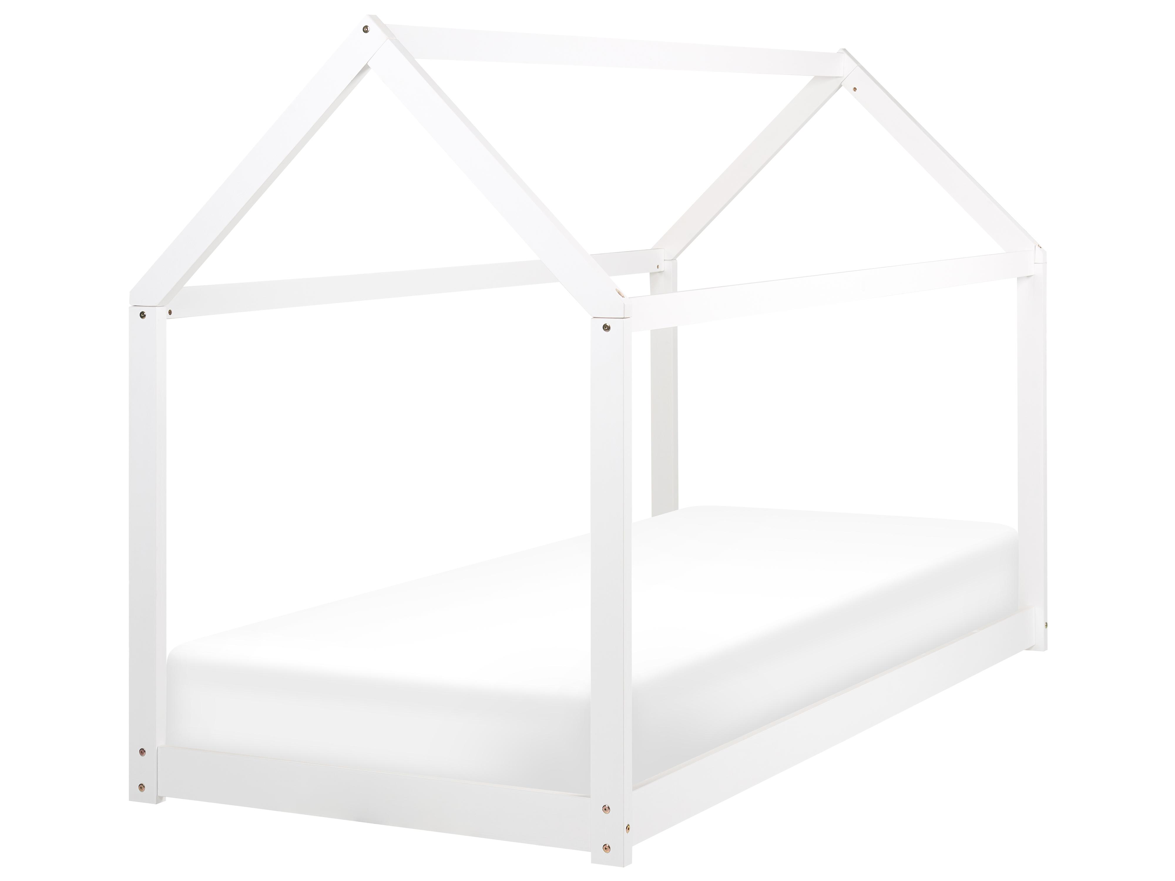 Kinderbed Huis Dennenhout TOSSE 90 x 200 cm Wit