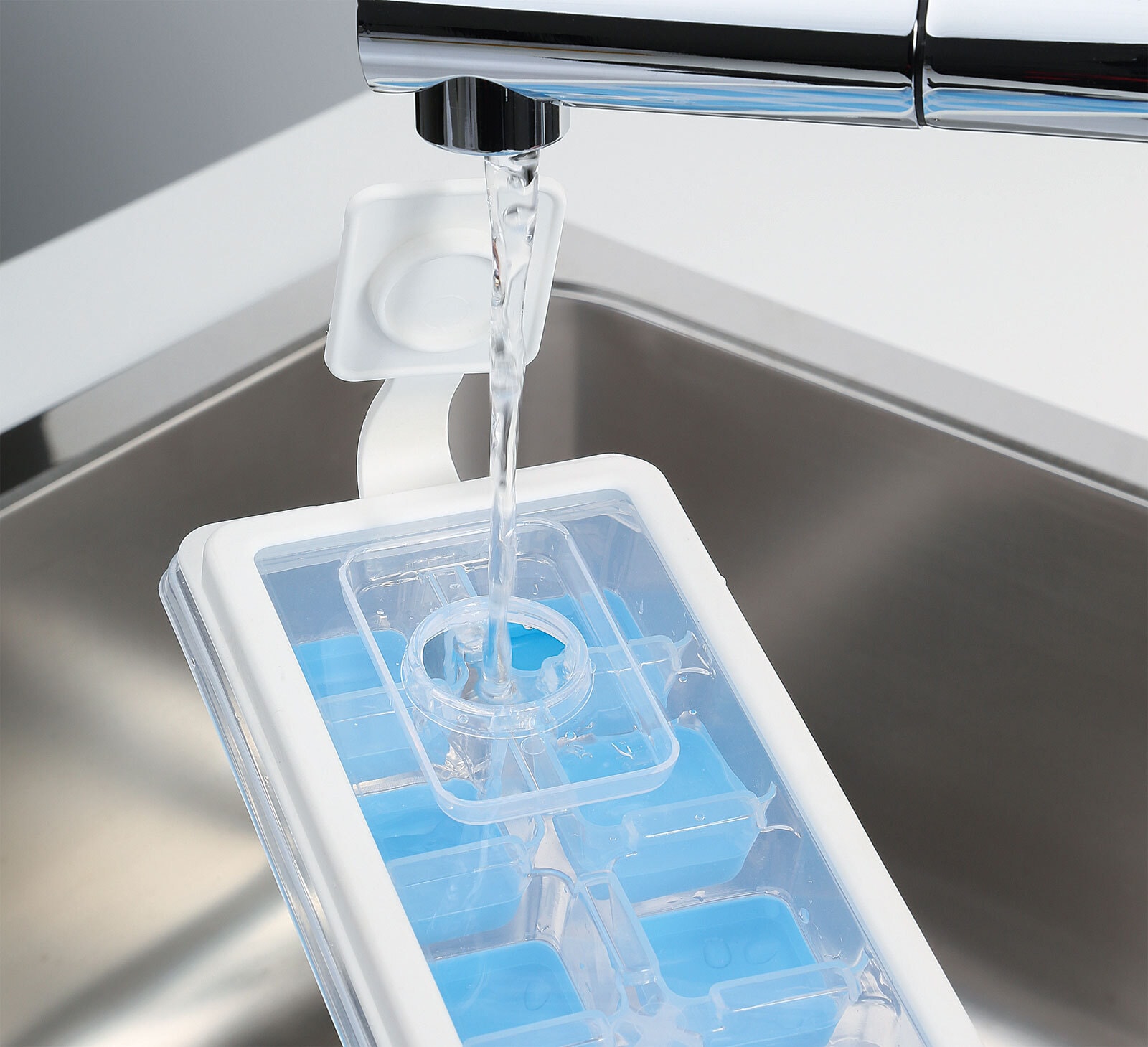 cilio Eiswürfelform CUBO PLUS Kunststoff blau/transparent