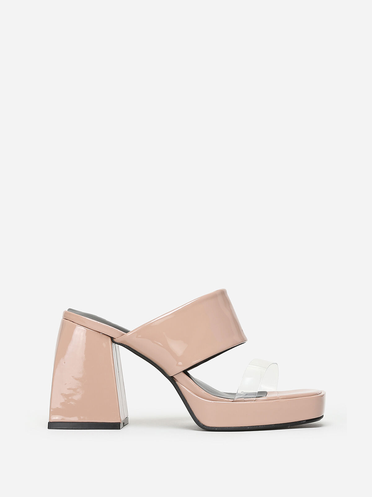 Mules style babies vernies- Taupe