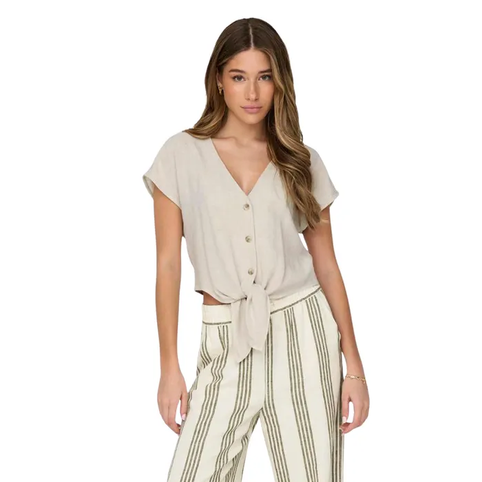 Only Siesta Knot Linnen Blouse Dames