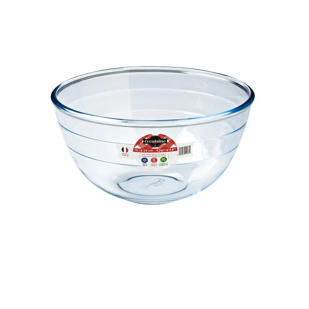 Saladier verre transparent