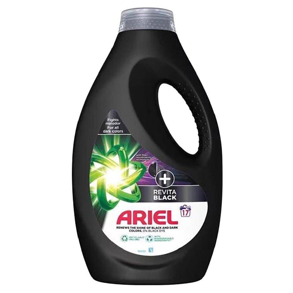 Lessive liquide Ariel Black - 17 lavages (765 ml)