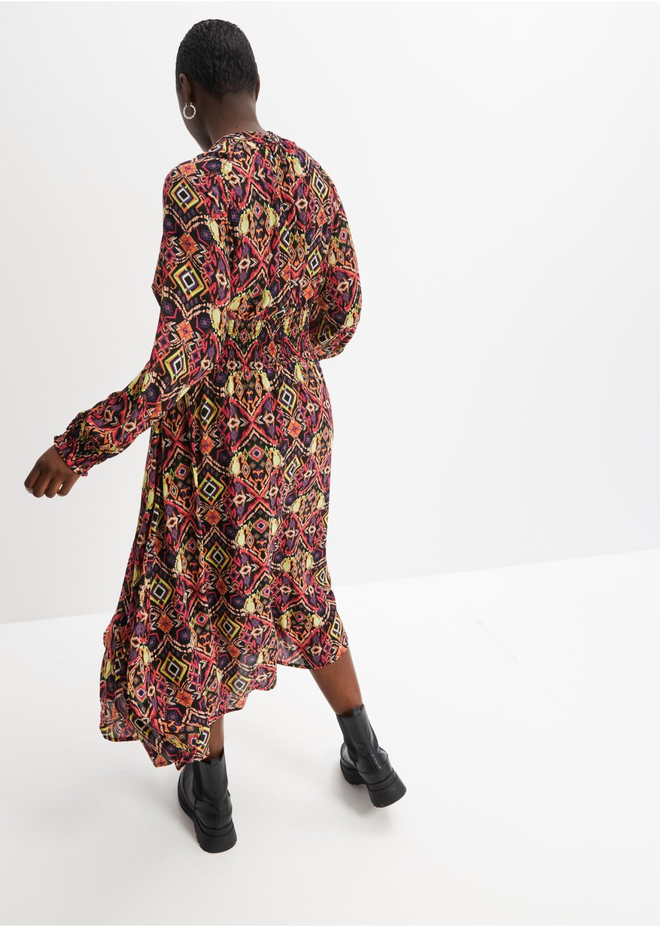 Robe midi à imprimé