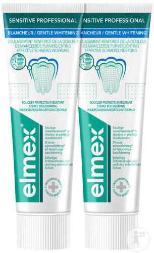 Elmex Sensitive Professional Blancheur Dentifrice Duopack Tubes 2x75ml