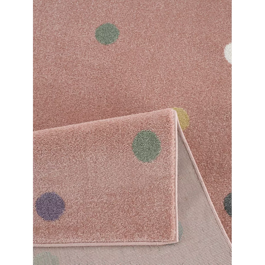 LIVONE Kinderteppich Happy Rugs Wheel rosamulti