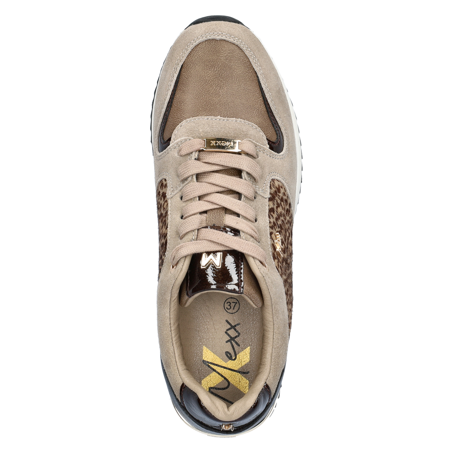Fleur Ellen dames sneaker Mexx Bruin