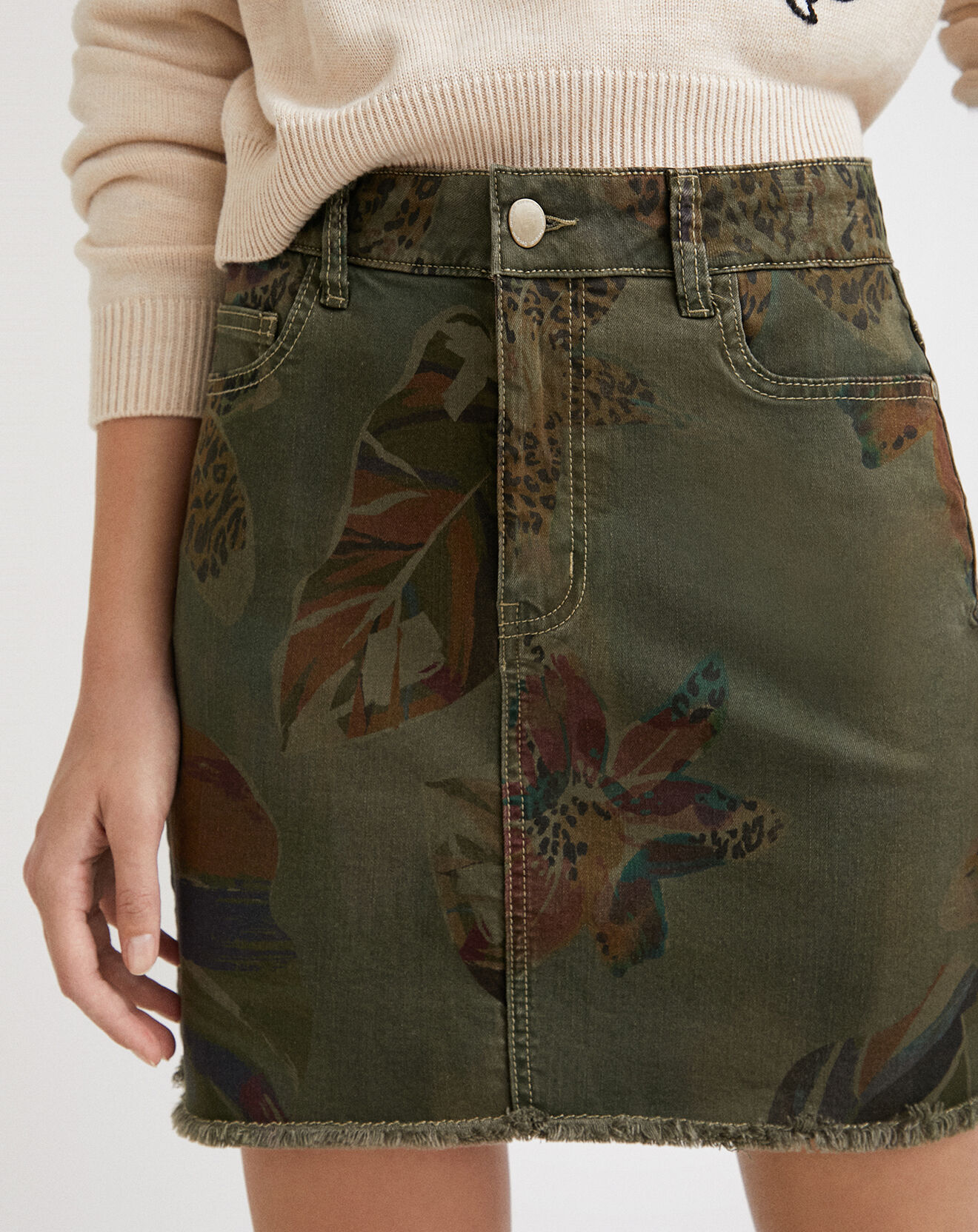 Desigual Jupe Tatum verte