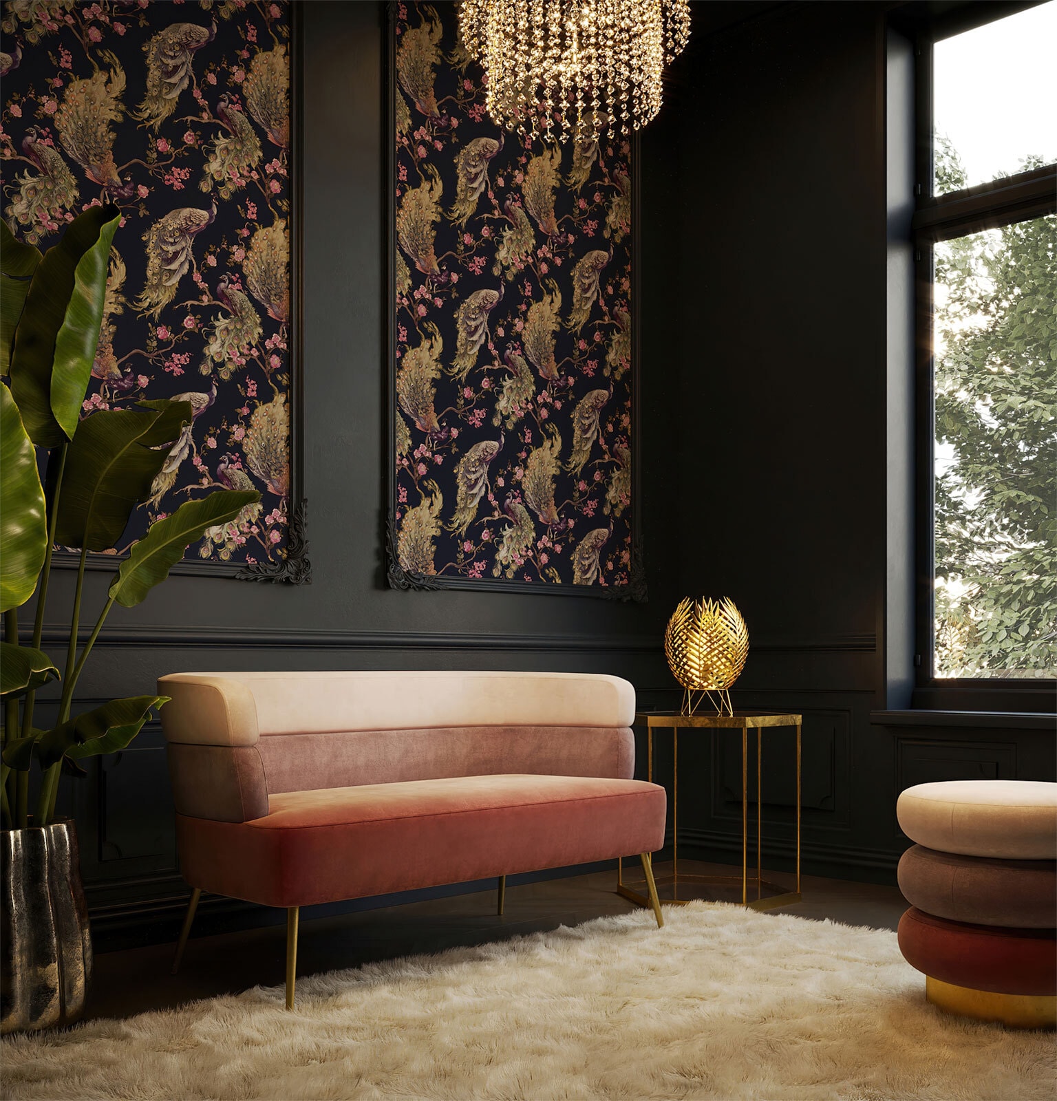 KARE DESIGN Sofa SANDWICH 125 x 64 cm rosa