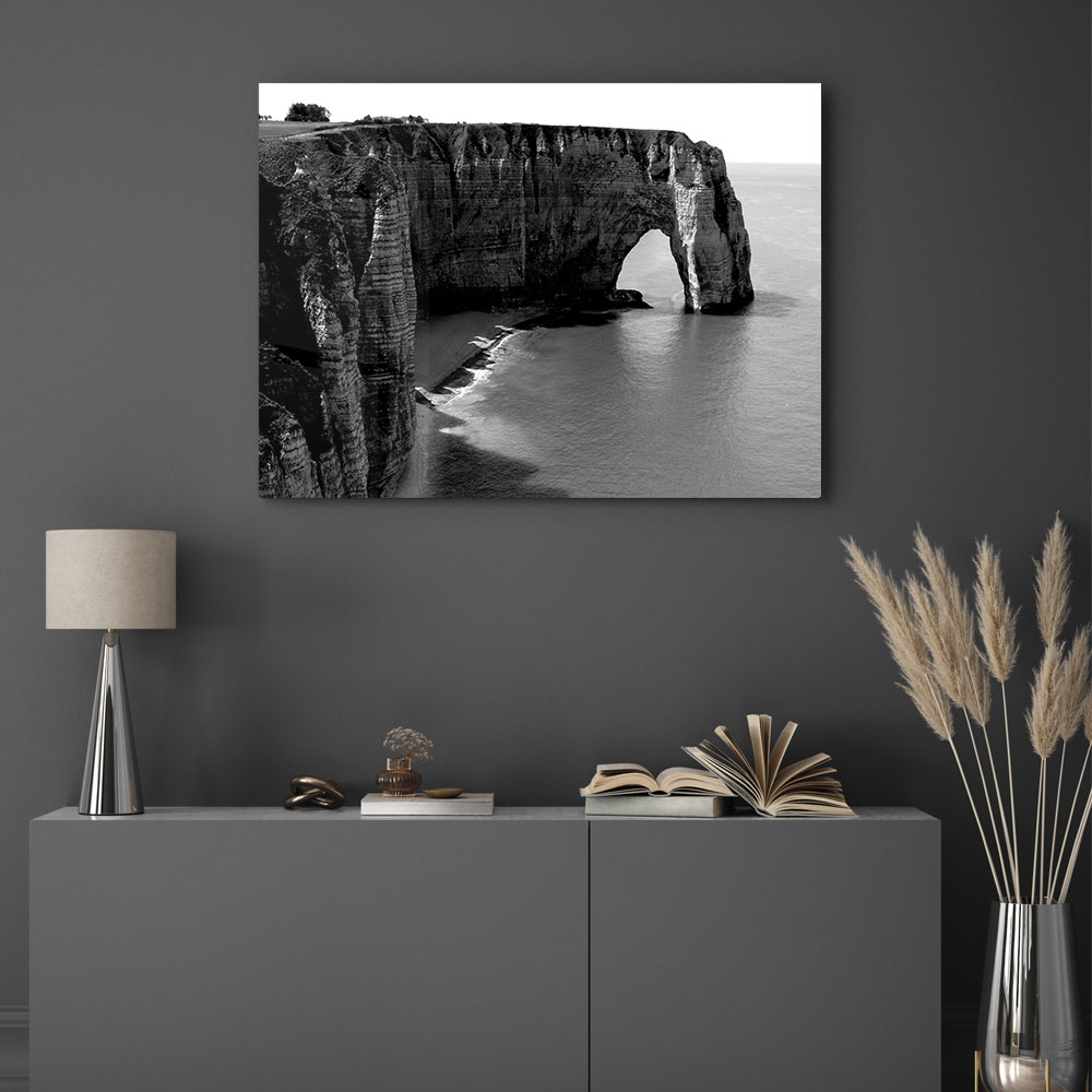 Walljar acrylglas schilderij - Cliffs of Etretat Acrylglas schilderij - 150 x 225 cm