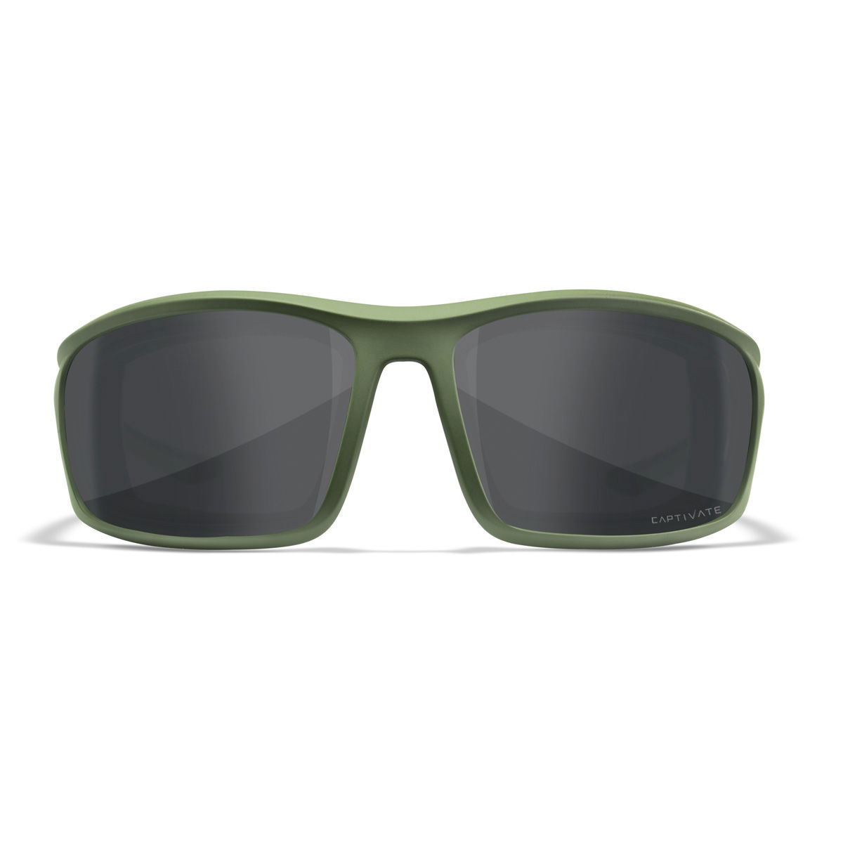 Wiley X Grid Solbrille, Captivate Polaroid Glas, Mat Army Grønt Stel, herre - Spejder Sport